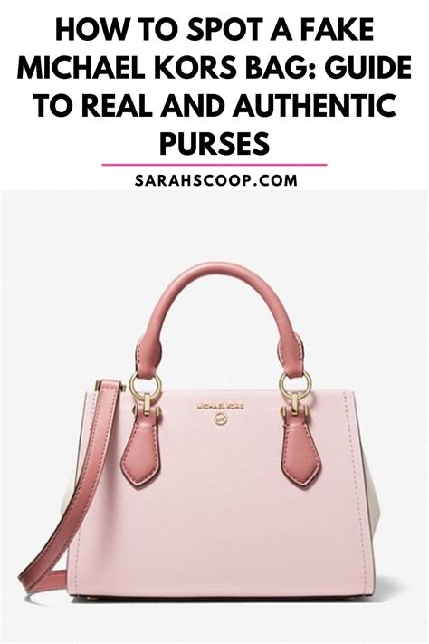 how you will know if michael kors bag is authentic|Michael Kors authenticity.